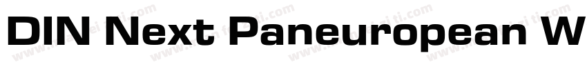 DIN Next Paneuropean W1G Bold字体转换